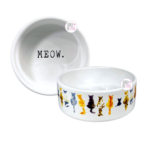 Winifred Lily Watercolor Sitting Variety Cats Meow Ceramic Cat