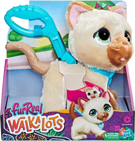 furReal Walkalots Interactive Pet Siamese Kitty Cat – Aura In Pink