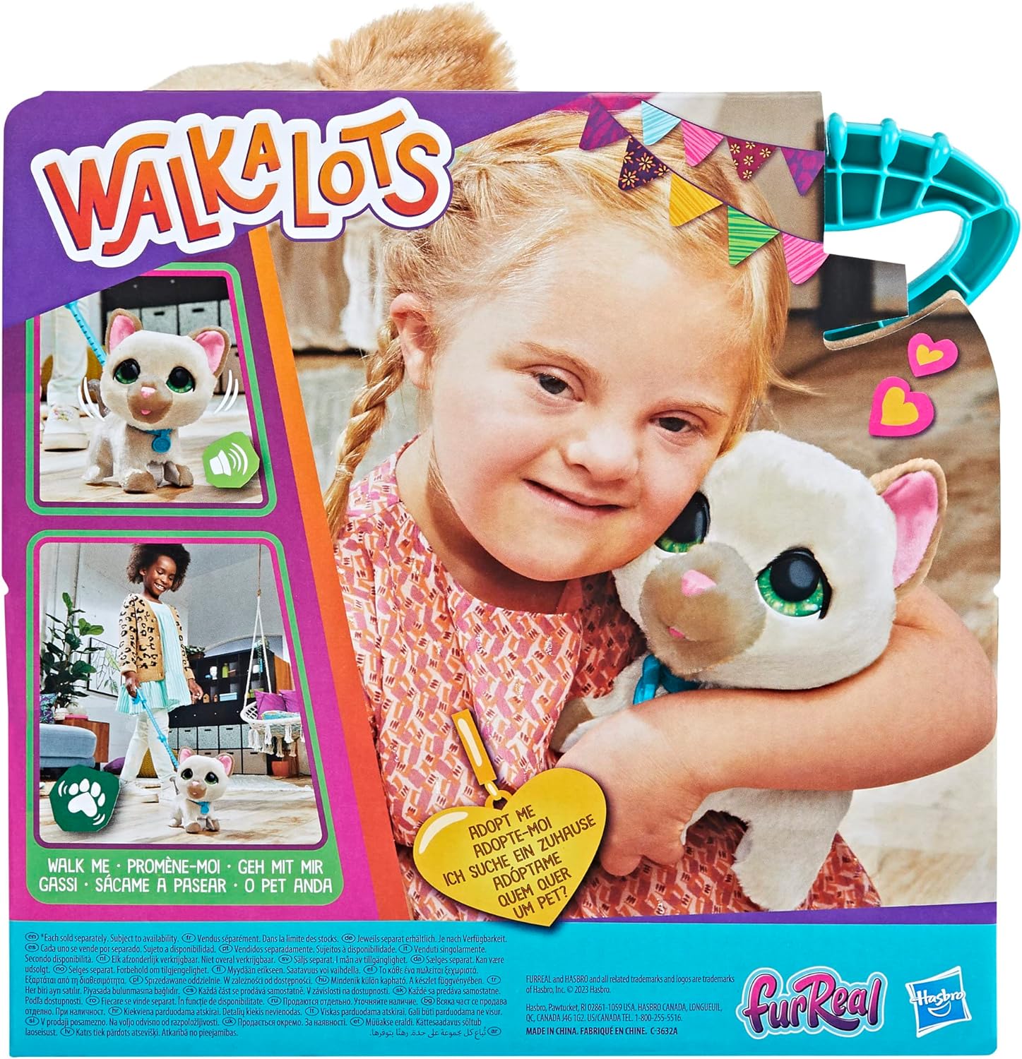 furReal Walkalots Interactive Pet Siamese Kitty Cat Aura In Pink Inc
