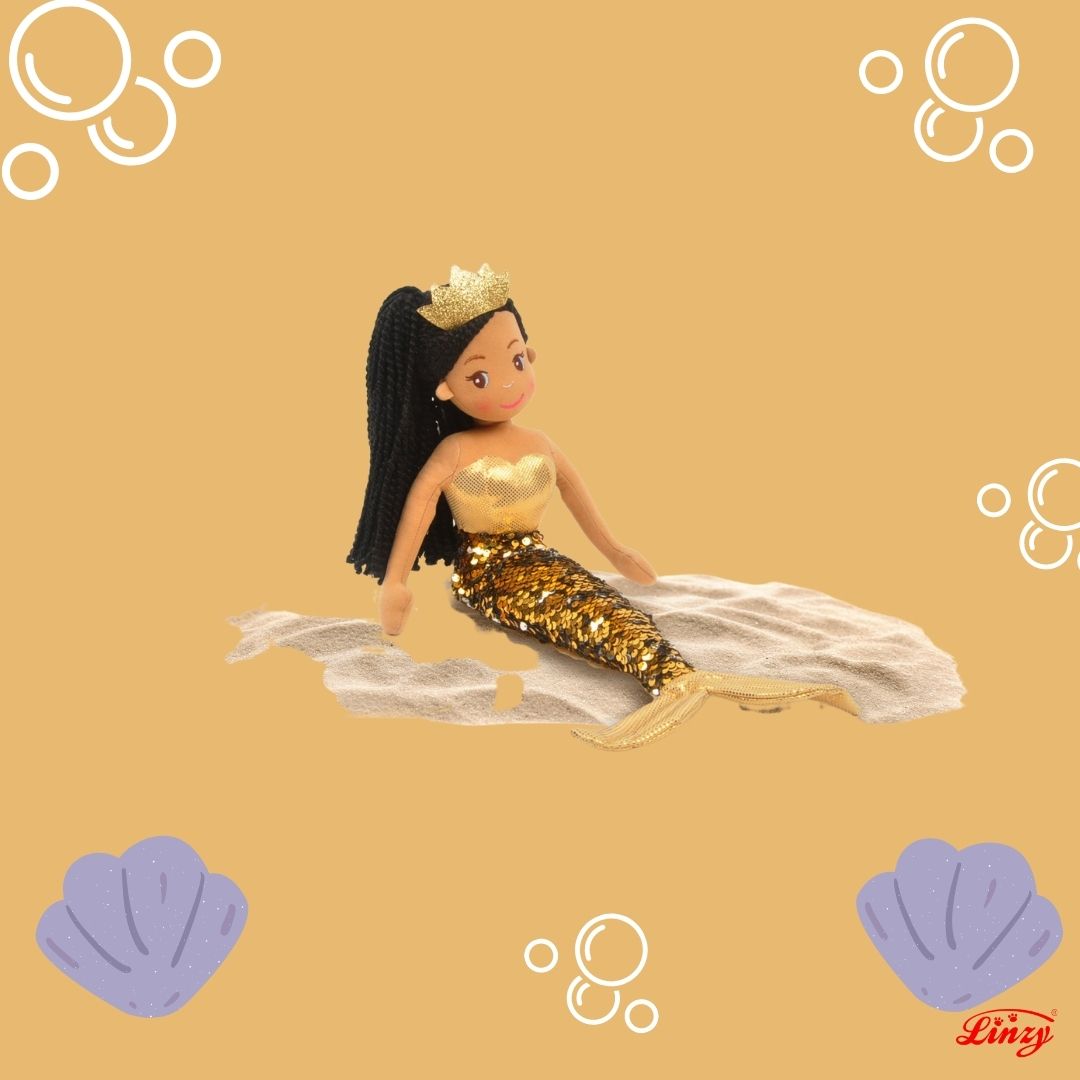 Linzy Plush Under The Sea Kristal Mermaid w/Reversible