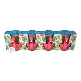 3D-Schnapsgläser mit rosa Flamingo-Motiv, 4er-Set