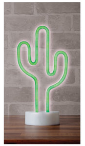 Deco Lite Tabletop LED Neon Light - Green Cactus - Aura In Pink Inc.