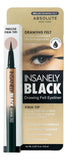 Absolute New York Insanely Black Waterproof & Smudgeproof Eyeliner Pens - Firm & Flex Felt Tips - Aura In Pink Inc.