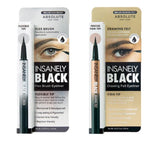 Absolute New York Insanely Black Waterproof & Smudgeproof Eyeliner Pens - Firm & Flex Felt Tips - Aura In Pink Inc.