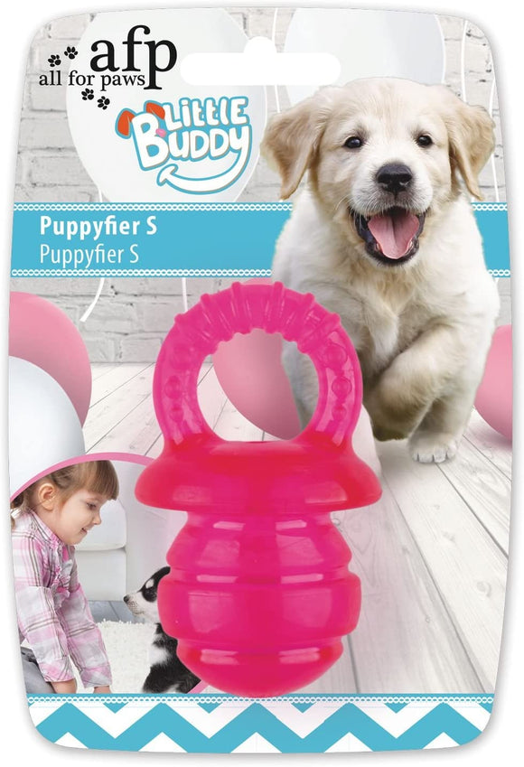 All For Paws Little Buddy Pink Puppyfier Pacifier Squeaky Dog Toy - Aura In Pink Inc.