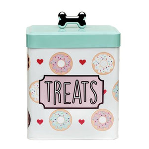 Amici Pet Barker's Dozen Donuts Dog Treat Canister - Aura In Pink Inc.