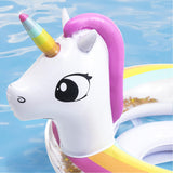 Aqua Leisure Original SwimSchool Unicorn Glitter BabyBoat Inflatable Baby Pool Float - Aura In Pink Inc.