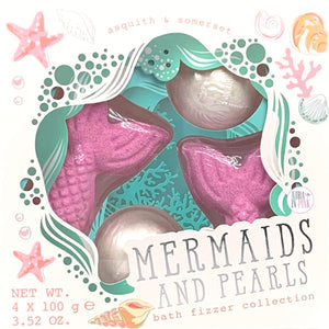 Asquith & Somerset Mermaids And Pearls Bath Fizzer Collection - Aura In Pink Inc.