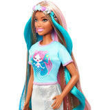 Barbie Fantasy Hair Unicorn To Mermaid Doll - Brunette - Aura In Pink Inc.