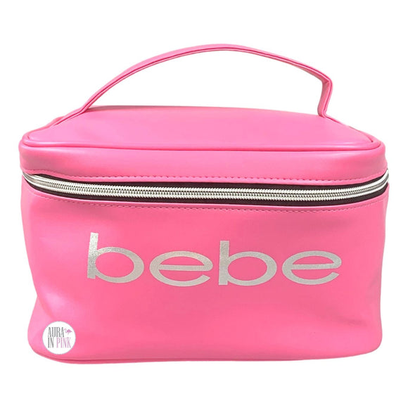 Bebe Kosmetiktasche aus Kunstleder mit ReiBverschluss und Tragegriff Aura In Pink Inc