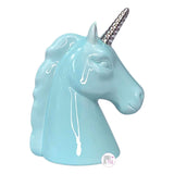 Beriwinkle Unicorn Ceramic Coin Banks - Baby Blue, Iridescent Pink, Iridescent White, Lilac One Of A Kind - Aura In Pink Inc.
