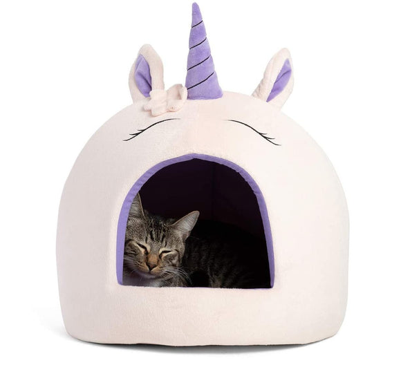 Best Friends By Shari Unicorn Cave Cat Dog Pet Bed - Aura In Pink Inc.