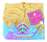 Boat House Kids Mermaid Cotton Beach Towel Poncho - Aura In Pink Inc.