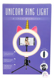 Brilliant Ideas 8" Unicorn Ring LED Light w/Remote - 3 Color Settings & 10 Brightness Levels - Aura In Pink Inc.