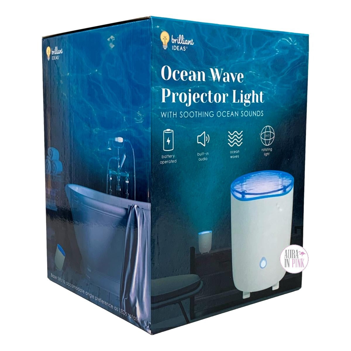 Brilliant Ideas Ocean Wave Projector Light With Soothing Sounds Aura