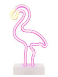 Brookstone Pink Flamingo Tabletop LED Neon Lamp Light
