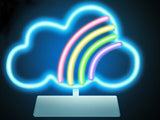 Brookstone Rainbow Cloud Tabletop LED Neon Lamp Light