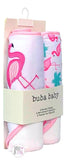 Buba Baby Pink Flamingo Hooded Towels Set Of 2 - Aura In Pink Inc.