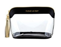 Clear As Day Black Zip Bag - Aura In Pink Inc.
