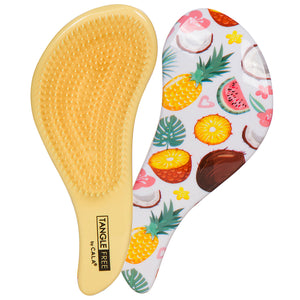 Cala Mixed Tropical Fruit Tangle Free Wet Dry Hair Brush - Aura In Pink Inc.