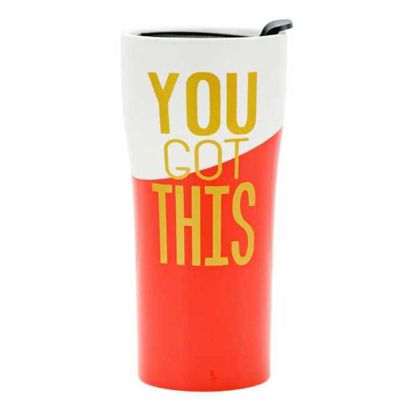Cantini By Boston Warehouse You Got This Porcelain Thermal Mug Travel Tumbler - Aura In Pink Inc.