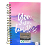 Clementine Paper You Are Limitless Pastel Skyscape Spiral-Bound Notebook