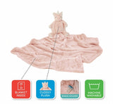 Cloud-B Ella Unicorn Blankie Buddies Pink Plush Pal w/Hidden Blanket Inside - Aura In Pink Inc.