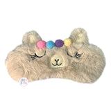 Coco + Lola Premium Collection Dreamy Llama Faux Fur Sleep Eye Mask