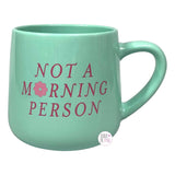 Coco + Lola Premium Collection Not A Morning Person Mint Green Coffee Mug & Pink Reading Socks Set
