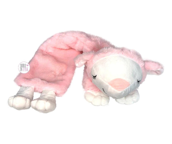 Cozy Friends Pink Sloth Cozy Wrap Heat-able Bead Plush w/Soothing Heat & Calming Lavender Aroma