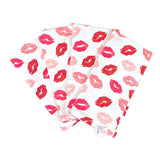 Cupcakes And Cashmere At Home Lipstick Kisses 4-Piece Cotton Dinner Napkins Set