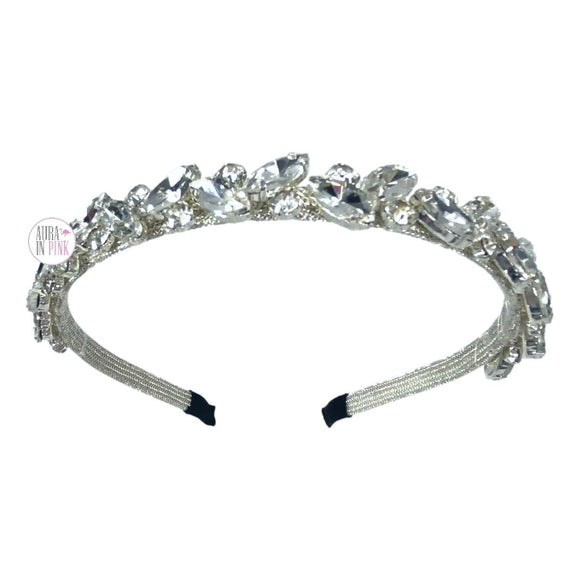 Cupcakes And Cashmere Sparkling Silver Crystal Bling Headband