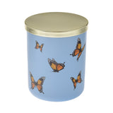 DW Home Large Double Wick Richly Scented & Hand Poured Fresh Spring Breeze Monarch Butterflies Candle in Glass Jar w/Lid - Aura In Pink Inc.
