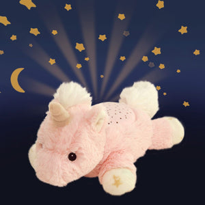 Dream Buddies Ella The Unicorn Stars Night Light Pink Plush Toy - Aura In Pink Inc.