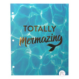 Eccolo Gold Totally Mermazing Aqua Marine Mermaid Themed Pocket Folders Set Of 3