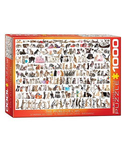 Eurographics The World Of Cats 1000 Piece Jigsaw Puzzle - Aura In Pink Inc.