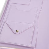 Graphique De France White Iridescent Leatherette Glitter Folio Organizer - Aura In Pink Inc.