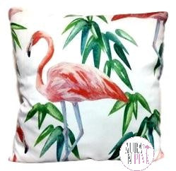Pink Flamingo Watercolor Throw Cushion - Aura In Pink Inc.