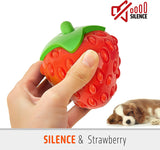 Fofos Pet Tough Fruit Strong Chew Red Strawberry Silence Chew Dog Toy