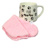 Frankie Grey Coffee Mug & Reading Socks Boxed Sets - Aura In Pink Inc.