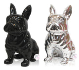 Chrome Silver Terrier Dog Statue - Aura In Pink Inc.