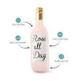 Fringe Toybox Rosé All Day Pink Wine Bottle Squeaky Plush Dog Toy - Aura In Pink Inc.