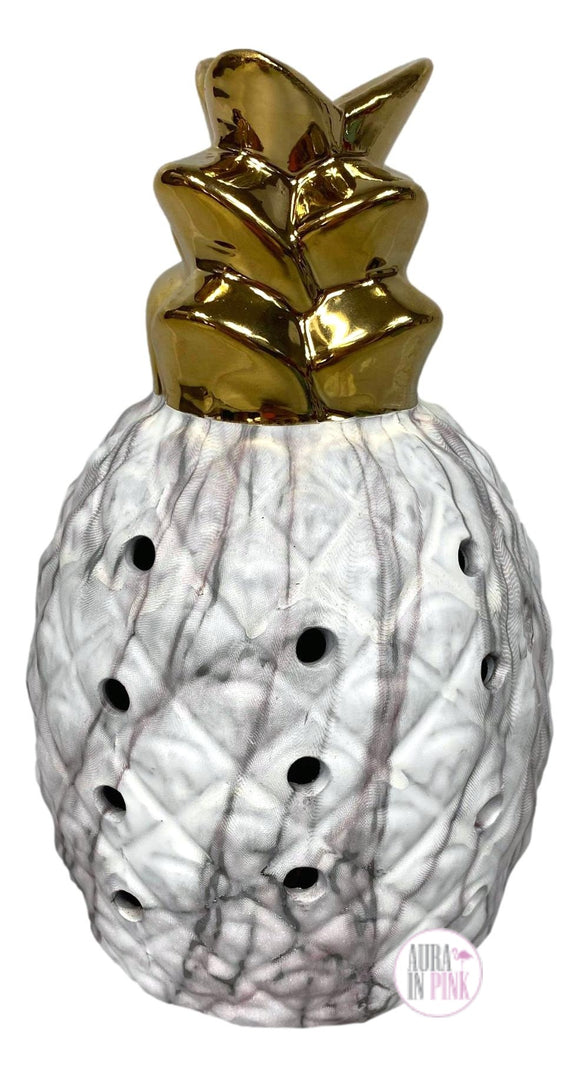 GC Pineapple Coconut Marbled Ceramic Pot-Pourri Scented Diffuser - Aura In Pink Inc.