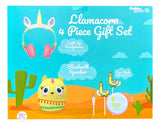 Gabba Goods Llamacorn 4-Piece Audio Gift Set - Light Up Headphones, Bluetooth Speaker, Ear Buds & Case - Aura In Pink Inc.