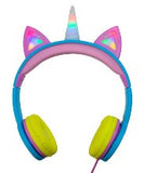 Gabba Goods Unicorn Light Up LED Headphones - Kids Size (Assorted Colors Available) - Aura In Pink Inc.