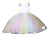 Gillian's Closet Pastel Rainbow Unicorn Dress w/Accessories - Aura In Pink Inc.