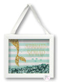 Gorgeous Mermaid Sequin Framed Trio Wall Art Set - Aura In Pink Inc.