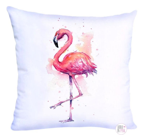 Fabulous Pink Flamingo Throw Cushion - Aura In Pink Inc.