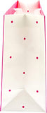 Graphique De France Bling Bling (You Got The Ring!) Hot Pink & Gold Foil Polka Dots Medium Gift Bag 12.5" x 10.5" - Aura In Pink Inc.