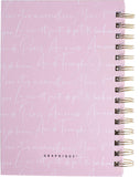 Graphique De France Meet Me In Paris Eiffel Tower Gold Scripted Blush Pink Spiral-Bound Notebook